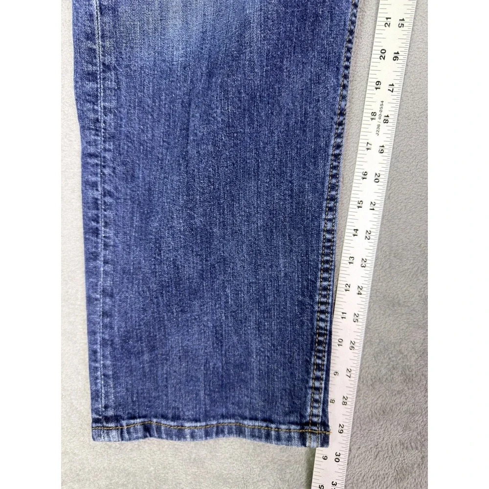 Levis 505 Jeans Mens 42x30 Blue Straight Medium Wash Denim Mid Rise Workwear‎
